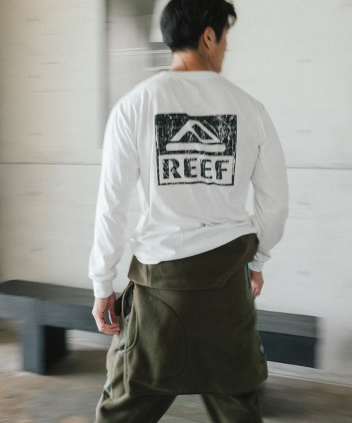 REEF(リーフ)の「REEF メンズ THE CORE LS T 擦れロゴ長袖Tシャツ ロンT /速乾/UVカット 【2026年秋冬モデル】/リーフバックプリント長袖ロンT(Tシャツ/カットソー・メンズ・カーキ/ブラック/ホワイト/ベージュ・LARGE/MEDIUM/X-LARGE)」の2枚目の写真