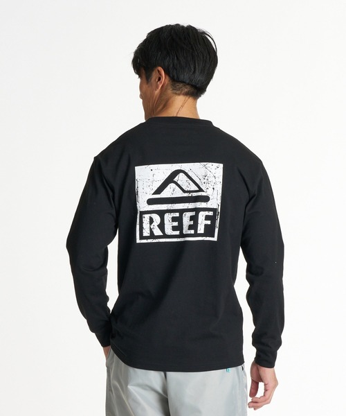 REEF(リーフ)の「REEF メンズ THE CORE LS T 擦れロゴ長袖Tシャツ ロンT /速乾/UVカット 【2026年秋冬モデル】/リーフバックプリント長袖ロンT(Tシャツ/カットソー・メンズ・カーキ/ブラック/ホワイト/ベージュ・LARGE/MEDIUM/X-LARGE)」の1枚目の写真