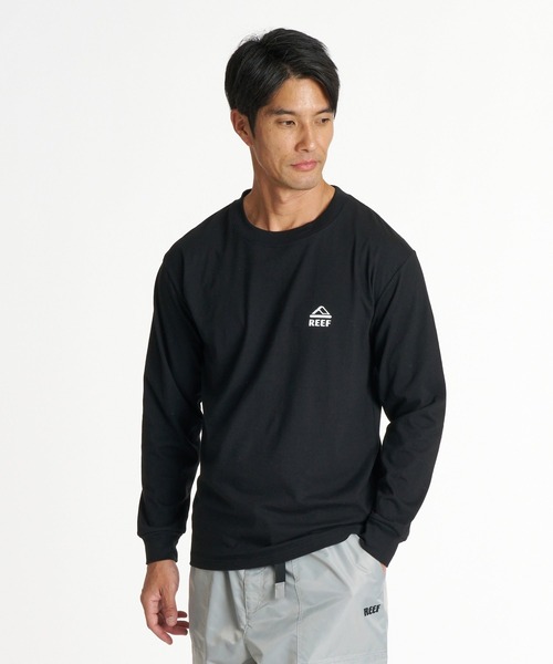 REEF(リーフ)の「REEF メンズ THE CORE LS T 擦れロゴ長袖Tシャツ ロンT /速乾/UVカット 【2026年秋冬モデル】/リーフバックプリント長袖ロンT(Tシャツ/カットソー・メンズ・カーキ/ブラック/ホワイト/ベージュ・LARGE/MEDIUM/X-LARGE)」の8枚目の写真