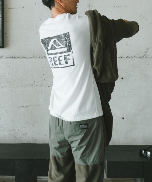 REEF(リーフ)の「REEF メンズ THE CORE LS T 擦れロゴ長袖Tシャツ ロンT /速乾/UVカット 【2026年秋冬モデル】/リーフバックプリント長袖ロンT(Tシャツ/カットソー・メンズ・カーキ/ブラック/ホワイト/ベージュ・LARGE/MEDIUM/X-LARGE)」の13枚目の写真