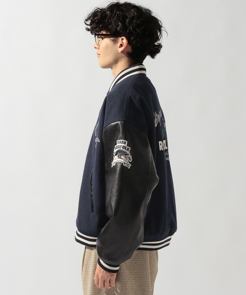 niko and...(ニコアンド)の「メルトンスタジアムブルゾン(ブルゾン・メンズ・ネイビー/チャコール・MEDIUM/LARGE)」の18枚目の写真