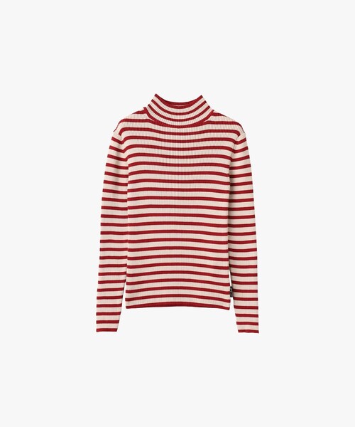 To b. by agnes b.(トゥービーバイアニエスベー)の「ハートボタン タートルネック ニット プルオーバー(ニット/セーター・レディース・ホワイト系その他・FREE)」の2枚目の写真
