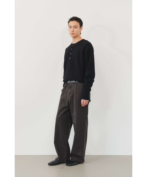 KUME(クメ)の「メンズ ガーメントダイ ユーティリティカーゴパンツ ダークブラウン(デニムパンツ・メンズ・その他・MEDIUM/LARGE/X-LARGE)」の2枚目の写真