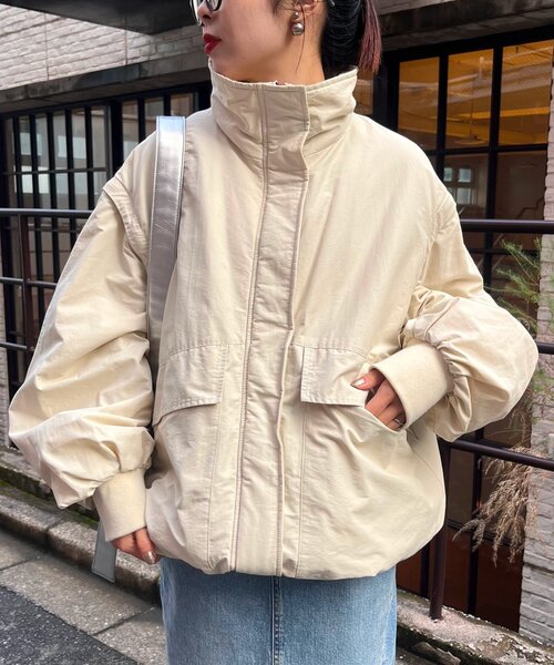 CIAOPANIC TYPY(チャオパニックティピー)の「∴【マルチウェイ】ZOZO限定BIGポケットスタンドワークアウター(ブルゾン・レディース・カーキ/オフホワイト/ブラウン/ブラック・ONE SIZE)」の19枚目の写真