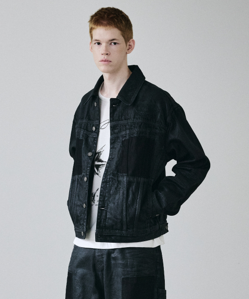 MAISON MINED(メゾンミネド)の「FADE TRACE DENIM JACKET BLACK(デニムジャケット・メンズ・その他・MEDIUM/LARGE)」の2枚目の写真