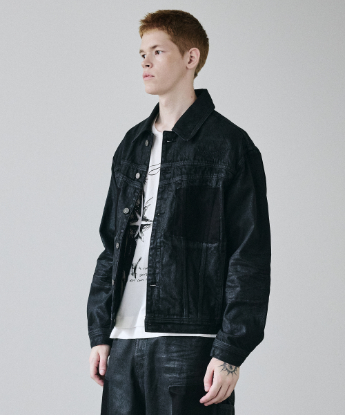 MAISON MINED(メゾンミネド)の「FADE TRACE DENIM JACKET BLACK(デニムジャケット・メンズ・その他・MEDIUM/LARGE)」の4枚目の写真