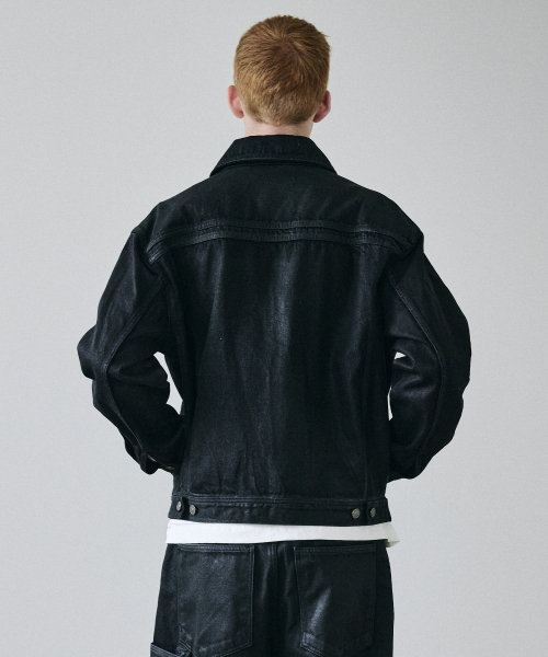 MAISON MINED(メゾンミネド)の「FADE TRACE DENIM JACKET BLACK(デニムジャケット・メンズ・その他・MEDIUM/LARGE)」の5枚目の写真