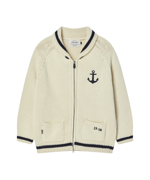 Beyond Closet（-）の「[COLLECTION LINE] ウールブレンド マリン ジップアップニット アイボリー（カーディガン/ボレロ・メンズ・その他・MEDIUM/LARGE）」の2枚目の写真