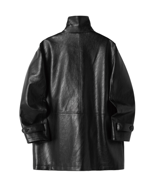 THEVINYLHOUSE(ザバイニルハウス)の「4 POCKET LEATHER CAR COAT BLACK(ライダースジャケット・レディース・その他・MEDIUM/LARGE)」の13枚目の写真