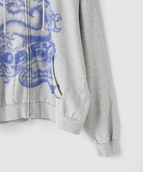 OBEY(オベイ)の「OBEY / オベイ DRACO ZIP HOOD(パーカー・メンズ・チャコールグレー/ブラック・LARGE/MEDIUM)」の4枚目の写真