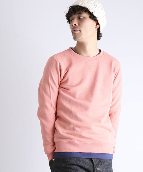 Denime（ドゥニーム）の「CREWNECK SWEAT/クルーネックスウェット（スウェット・メンズ・ピンク/ホワイト/グレー/ネイビー・LARGE/SMALL/X-LARGE/MEDIUM）」の18枚目の写真