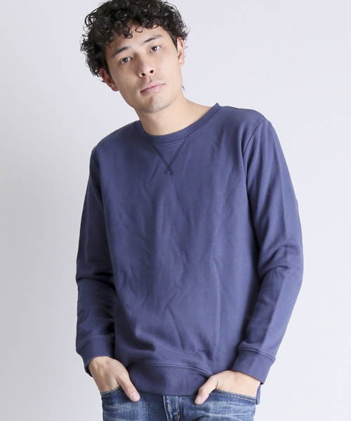 Denime（ドゥニーム）の「CREWNECK SWEAT/クルーネックスウェット（スウェット・メンズ・ピンク/ホワイト/グレー/ネイビー・LARGE/SMALL/X-LARGE/MEDIUM）」の13枚目の写真