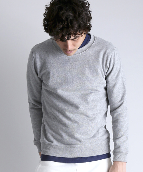 Denime（ドゥニーム）の「CREWNECK SWEAT/クルーネックスウェット（スウェット・メンズ・ピンク/ホワイト/グレー/ネイビー・LARGE/SMALL/X-LARGE/MEDIUM）」の16枚目の写真