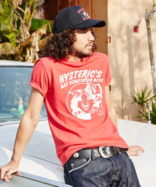 HYSTERIC GLAMOUR（ヒステリックグラマー）の「WOLF LAND pt T-SH（Tシャツ/カットソー・メンズ・ホワイト/レッド/ネイビー/ブラック・X-LARGE/LARGE/SMALL/MEDIUM）」の4枚目の写真