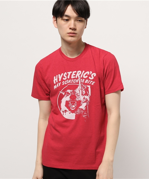 HYSTERIC GLAMOUR（ヒステリックグラマー）の「WOLF LAND pt T-SH（Tシャツ/カットソー・メンズ・ホワイト/レッド/ネイビー/ブラック・X-LARGE/LARGE/SMALL/MEDIUM）」の5枚目の写真