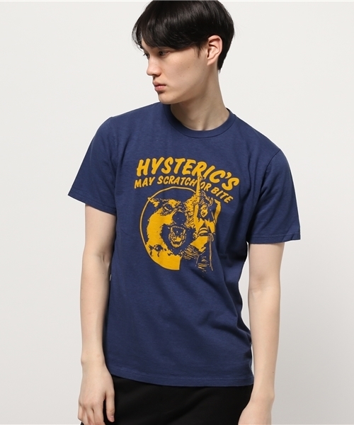 HYSTERIC GLAMOUR（ヒステリックグラマー）の「WOLF LAND pt T-SH（Tシャツ/カットソー・メンズ・ホワイト/レッド/ネイビー/ブラック・X-LARGE/LARGE/SMALL/MEDIUM）」の6枚目の写真