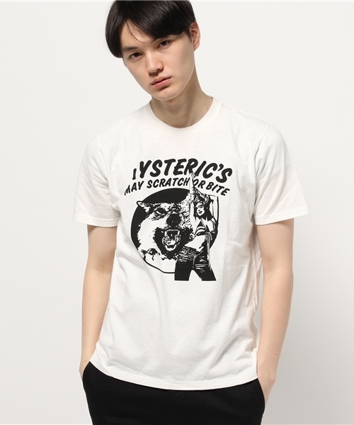 HYSTERIC GLAMOUR（ヒステリックグラマー）の「WOLF LAND pt T-SH（Tシャツ/カットソー・メンズ・ホワイト/レッド/ネイビー/ブラック・X-LARGE/LARGE/SMALL/MEDIUM）」の7枚目の写真