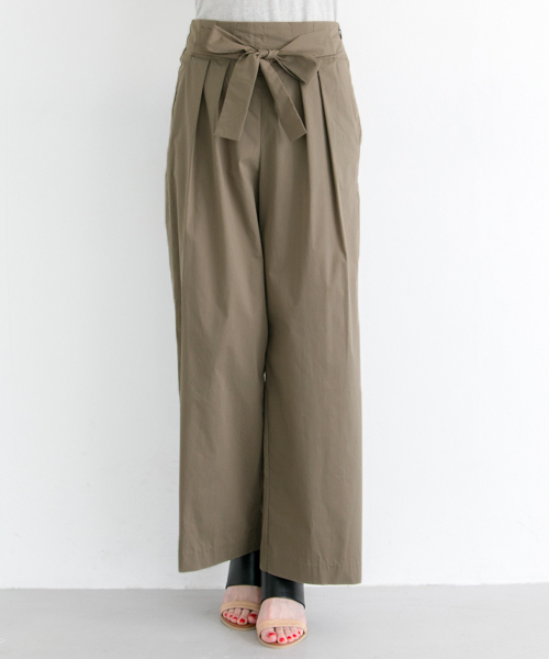 URBAN RESEARCH(アーバンリサーチ)の「UR T/Cフロントリボンパンツ(その他パンツ・レディース・ピンク系その他/カーキ/ブラック・FREE)」の7枚目の写真