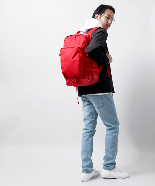 WEGO(ウィゴー)の「WEGO/ティアドロップリュック(バックパック/リュック・メンズ・ネイビー/ブラック/レッド・FREE)」の17枚目の写真