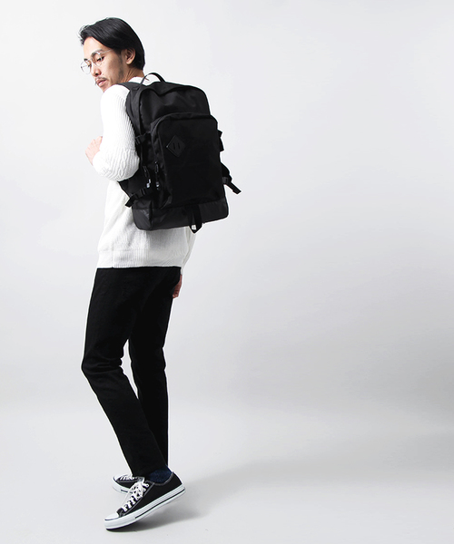 WEGO(ウィゴー)の「WEGO/ティアドロップリュック(バックパック/リュック・メンズ・ネイビー/ブラック/レッド・FREE)」の15枚目の写真