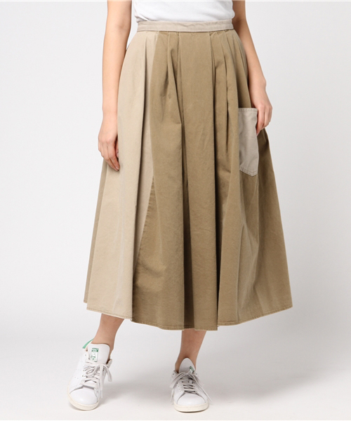 HYSTERIC GLAMOUR（ヒステリックグラマー）の「ミリタリータックフレアSK（スカート・レディース・ベージュ/カーキ/ブラック・SMALL/MEDIUM）」の9枚目の写真
