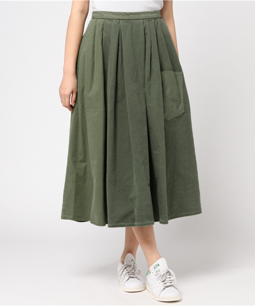 HYSTERIC GLAMOUR（ヒステリックグラマー）の「ミリタリータックフレアSK（スカート・レディース・ベージュ/カーキ/ブラック・SMALL/MEDIUM）」の11枚目の写真