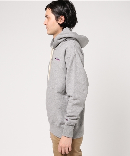 HYSTERIC GLAMOUR（ヒステリックグラマー）の「HYS G刺繍 PK（パーカー・メンズ・レッド/トップグレー/ブラック・SMALL/MEDIUM/LARGE）」の4枚目の写真