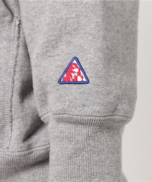 HYSTERIC GLAMOUR（ヒステリックグラマー）の「HYS G刺繍 PK（パーカー・メンズ・レッド/トップグレー/ブラック・SMALL/MEDIUM/LARGE）」の8枚目の写真