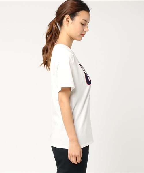 WEGO（ウィゴー）の「WEGO/FLAGロゴプリントカットソー（Tシャツ/カットソー・レディース・レッド/ホワイト/ネイビー・FREE）」の5枚目の写真