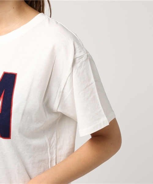 WEGO（ウィゴー）の「WEGO/FLAGロゴプリントカットソー（Tシャツ/カットソー・レディース・レッド/ホワイト/ネイビー・FREE）」の8枚目の写真