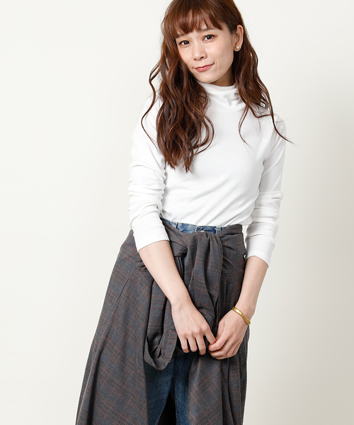 FREAK'S STORE（フリークスストア）の「フライスタートルネック（Tシャツ/カットソー・レディース・ブラック/オフホワイト/その他13/チャコールグレー・ﾌﾘ-）」の19枚目の写真