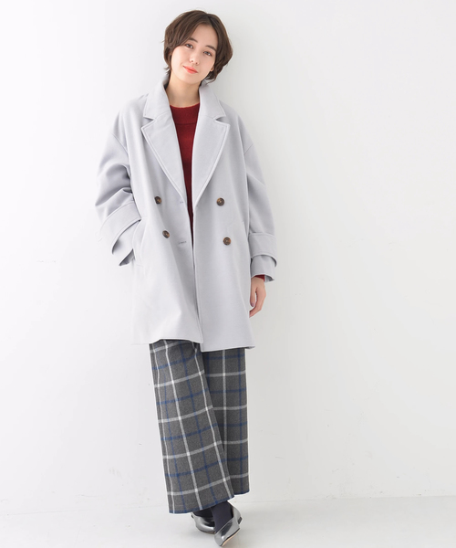 earth music&ecology（アースミュージックアンドエコロジー）の「・ワイドネックニットプルオーバー（ニット/セーター・レディース・ブラック/ブルーグリーン/キャメル/杢グレー/ボルドー/ネイビー/アイボリー・FREE）」の14枚目の写真