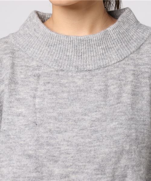 earth music&ecology（アースミュージックアンドエコロジー）の「・ワイドネックニットプルオーバー（ニット/セーター・レディース・ブラック/ブルーグリーン/キャメル/杢グレー/ボルドー/ネイビー/アイボリー・FREE）」の12枚目の写真