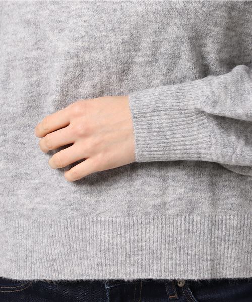 earth music&ecology（アースミュージックアンドエコロジー）の「・ワイドネックニットプルオーバー（ニット/セーター・レディース・ブラック/ブルーグリーン/キャメル/杢グレー/ボルドー/ネイビー/アイボリー・FREE）」の11枚目の写真