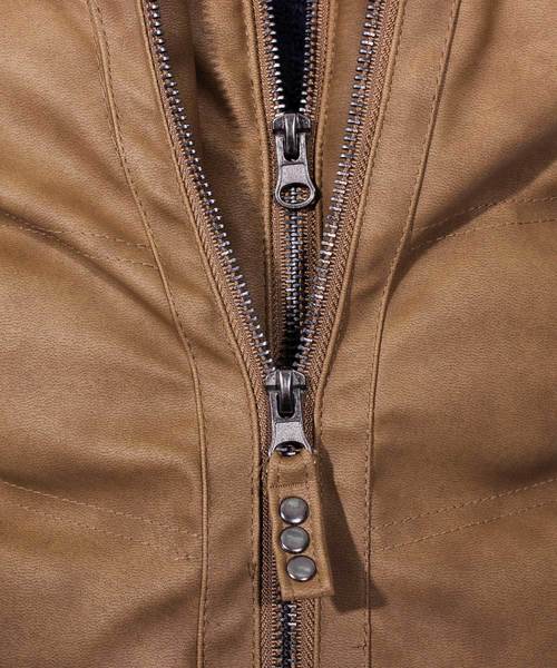 8(eight)(エイト)の「ファー付き 中綿 PUレザージャケット ブルゾン(ダウンジャケット/コート・メンズ・ブラック/キャメル/ブラウン・MEDIUM/X-LARGE/LARGE)」の14枚目の写真