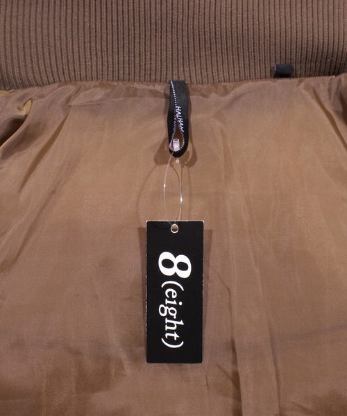 8(eight)(エイト)の「ファー付き 中綿 PUレザージャケット ブルゾン(ダウンジャケット/コート・メンズ・ブラック/キャメル/ブラウン・MEDIUM/X-LARGE/LARGE)」の16枚目の写真