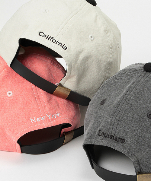 VENCEEXCHANGE（ヴァンスエクスチェンジ）の「ウォッシュ配色ローキャップ    （キャップ・メンズ・ブラック/レッド/オフホワイト/ブルー・FREE）」の6枚目の写真