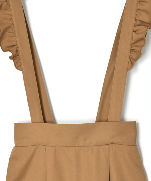 w closet(ダブルクローゼット)の「フリルサスペンダー付きスカート(スカート・レディース・ベージュ/ブラック/カーキ・FREE)」の13枚目の写真