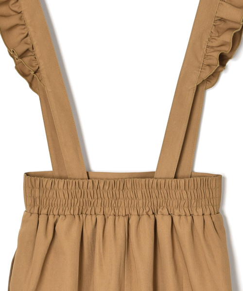 w closet(ダブルクローゼット)の「フリルサスペンダー付きスカート(スカート・レディース・ベージュ/ブラック/カーキ・FREE)」の12枚目の写真