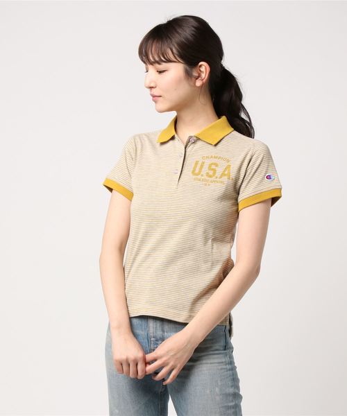 Champion Golf(チャンピオンゴルフ)の「【Champion/チャンピオン】レディース GOLF ポロシャツ(ポロシャツ・レディース・サックスブルー/グリーン/レッド/マスタード・LARGE/MEDIUM)」の3枚目の写真