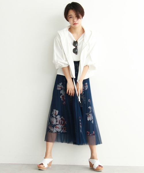 FREE'S MART（フリーズマート）の「◆フーディードロストブルゾン（ブルゾン・レディース・ホワイト/ネイビー/グリーン・FREE）」の18枚目の写真