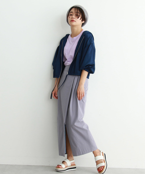 FREE'S MART（フリーズマート）の「◆フーディードロストブルゾン（ブルゾン・レディース・ホワイト/ネイビー/グリーン・FREE）」の10枚目の写真