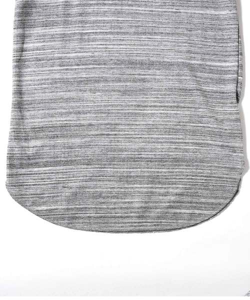 MinoriTY（マイノリティ）の「パーカー ワッフル ロング丈 半袖 プルオーバーパーカー（パーカー・メンズ・ブラック/ベージュ/オフホワイト/カーキ/ピンク/杢グレー/ネイビー・L/XL/M）」の12枚目の写真