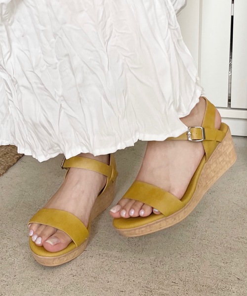 shopnikoniko（ショップニコニコ）の「日本製 ストラップ 厚底ジュートサンダル（サンダル・レディース・ホワイト/ブラック/ブルー/マスタード/ベージュ系その他・LL/S/M/L）」の21枚目の写真