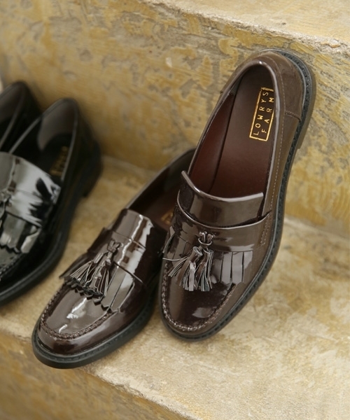 LOWRYS FARM（ローリーズファーム）の「タッセルローファー　801003（ローファー・レディース・ブラック/ブラウン・MEDIUM/LARGE）」の2枚目の写真