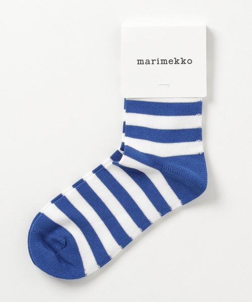 marimekko（マリメッコ）の「TASARAITA SOCKS / VERNA 2（ソックス/靴下・キッズ・ブラック/レッド/ブルー・31/25/28）」の4枚目の写真