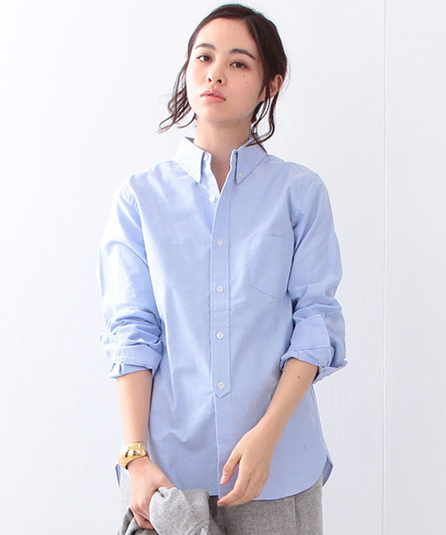 BEAMS BOY（ビームスボーイ）の「BEAMS BOY / オックスフォード BDシャツ（シャツ/ブラウス・レディース・ホワイト/ブルー/ピンク・0/1）」の3枚目の写真