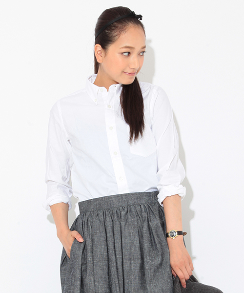 BEAMS BOY（ビームスボーイ）の「BEAMS BOY / オックスフォード BDシャツ（シャツ/ブラウス・レディース・ホワイト/ブルー/ピンク・0/1）」の14枚目の写真