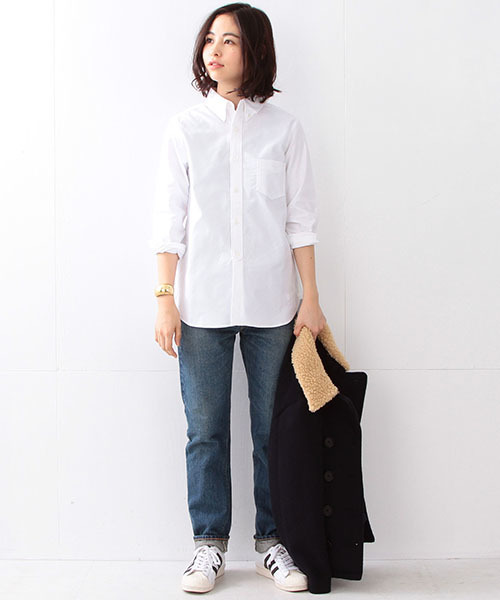 BEAMS BOY（ビームスボーイ）の「BEAMS BOY / オックスフォード BDシャツ（シャツ/ブラウス・レディース・ホワイト/ブルー/ピンク・0/1）」の20枚目の写真