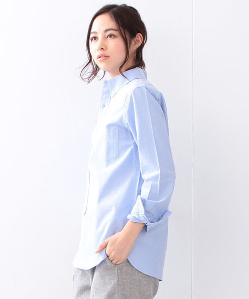 BEAMS BOY（ビームスボーイ）の「BEAMS BOY / オックスフォード BDシャツ（シャツ/ブラウス・レディース・ホワイト/ブルー/ピンク・0/1）」の19枚目の写真